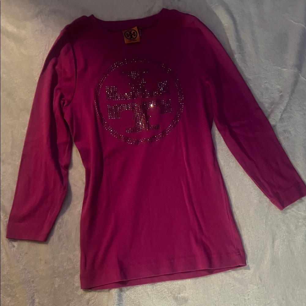 Tory Burch Pink Long Sleeve Shirt